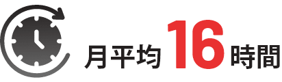 月平均16時間